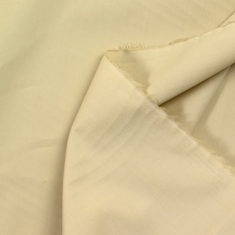 Popeline de coton beige
