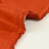 Suédine jersey orange brûlé