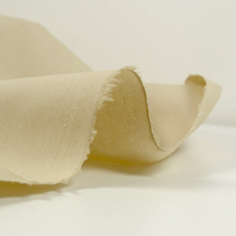 Popeline de coton beige