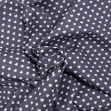 Coton imprimé coeur 5mm gris moyen