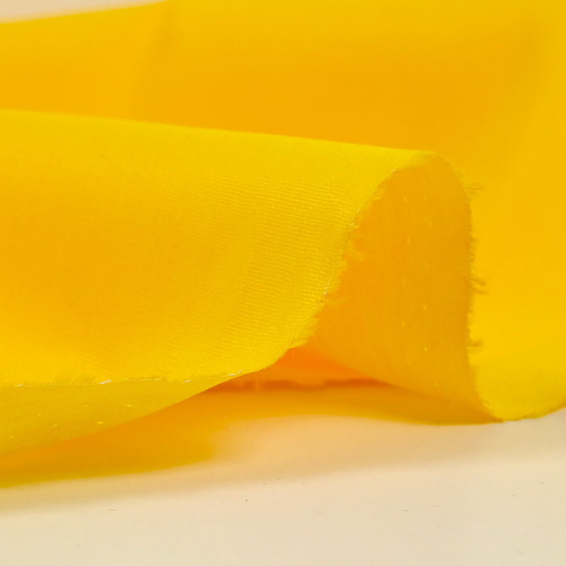 Popeline de coton jaune