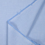 White and sky blue Oxford cotton