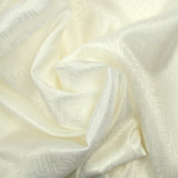 Twill fin de viscose logo blanc cassé