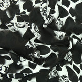 Viscose imprimée écaille noir et blanc