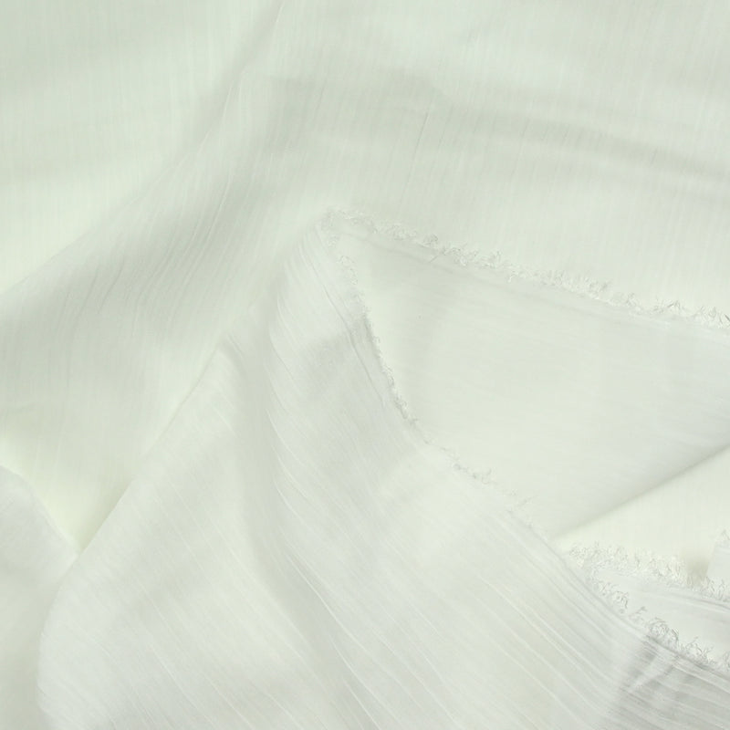 Broken white crinkle muslin