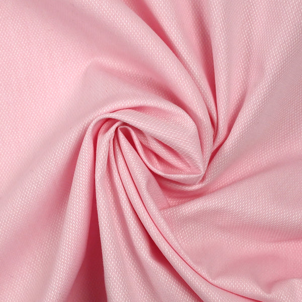 Algodón de oxford blanco y rosa