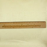 Twill fin de viscose logo ivoire