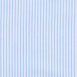 Blue striped jacquard cotton