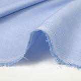 White and sky blue Oxford cotton
