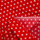 Coton imprimé étoile 1cm rouge