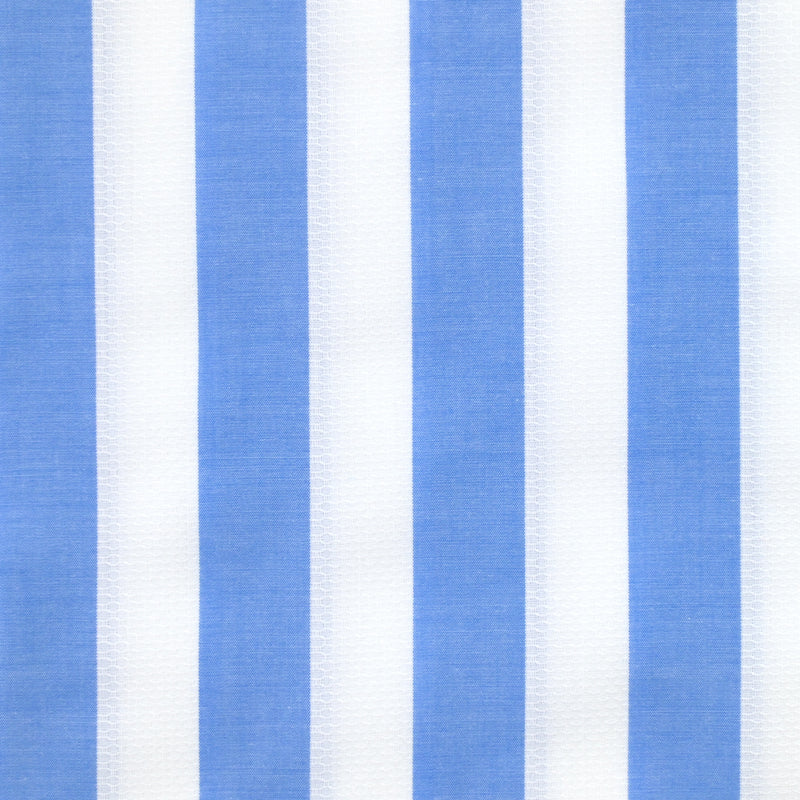 Striped cotton 18 mm blue and white cell