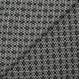 Maille Milano polyester Lurex carré graphique noir et blanc