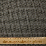 Maille Milano polyester Lurex chemin croisé beige et noir