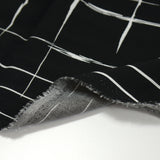 Tissu Fibre Mood - Viscose imprimée Ocean fond noir au mètre