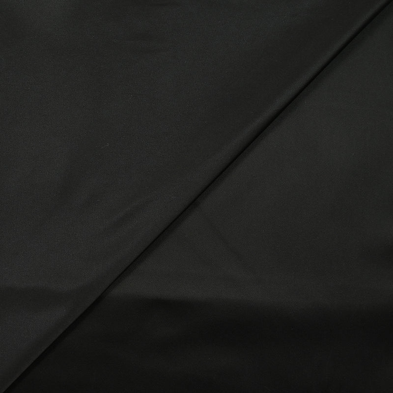 Satin duchesse polyester noir envers marine