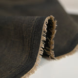 Jean's fin coton et lin beige et marine