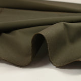 Coton uni kaki foncé