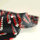 Satin polyester imprimé électrique fond noir