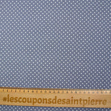 Coton imprimé petits pois 2mm gris