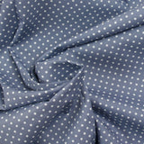 Coton imprimé petits pois 2mm gris