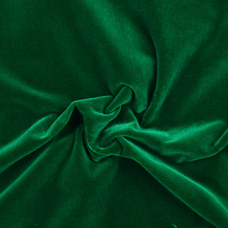 Velours de coton ras vert sapin