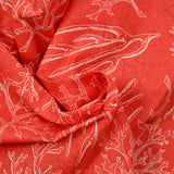 Orange Corail Polycotton Print