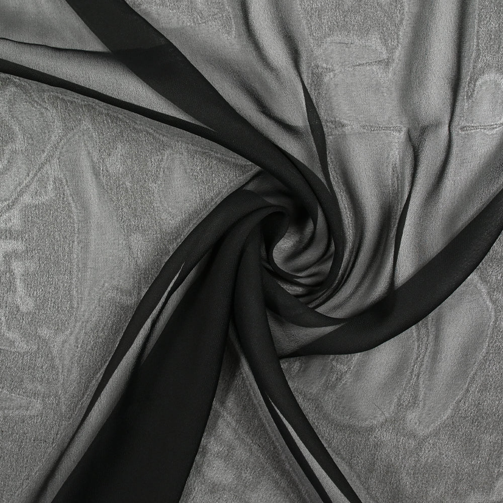 Coupon De Mousseline De Soie Rouge – Tissu Neuf Pour Vêtement Ou Costume – Fabriqué En France