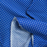 Coton imprimé petits pois 2mm marine