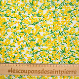 Mimosa printed polycoton white background