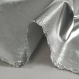 Silver waterproof coated viscose twill fabric