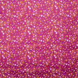 Coton imprimé Saragosse fond fuchsia