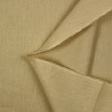 Lin et coton uni beige