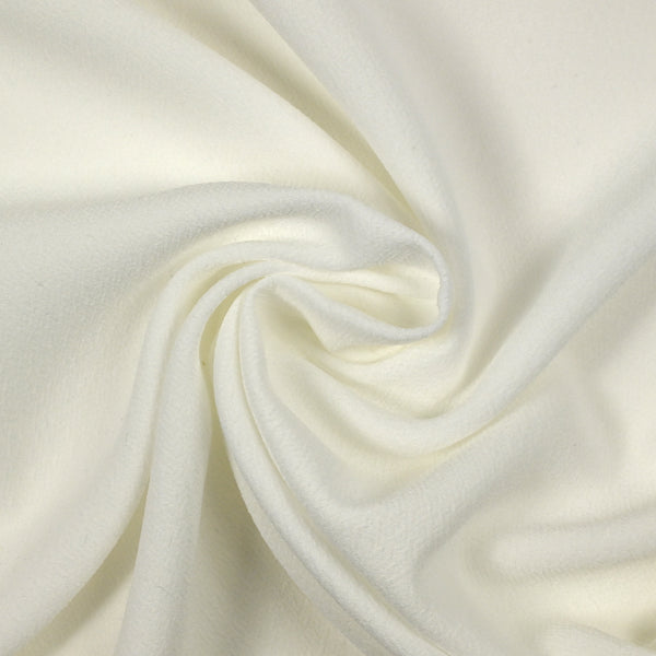 Crêpe de polyester blanc cassé