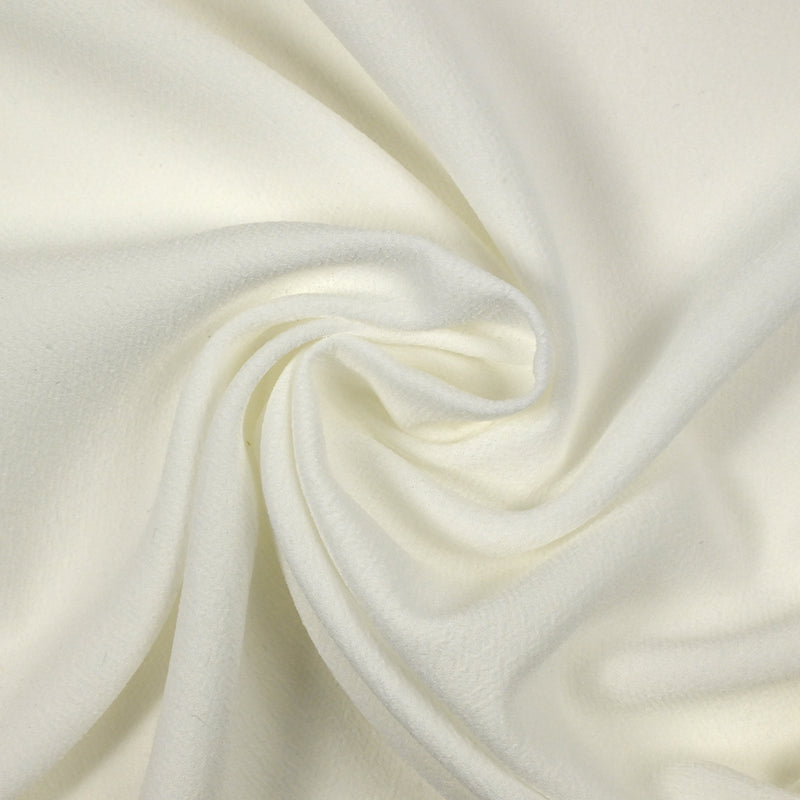 Crêpe de polyester blanc cassé