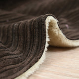 Velours côtelé fourré double face marron