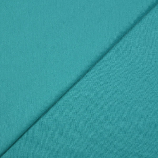 Jersey de coton turquoise