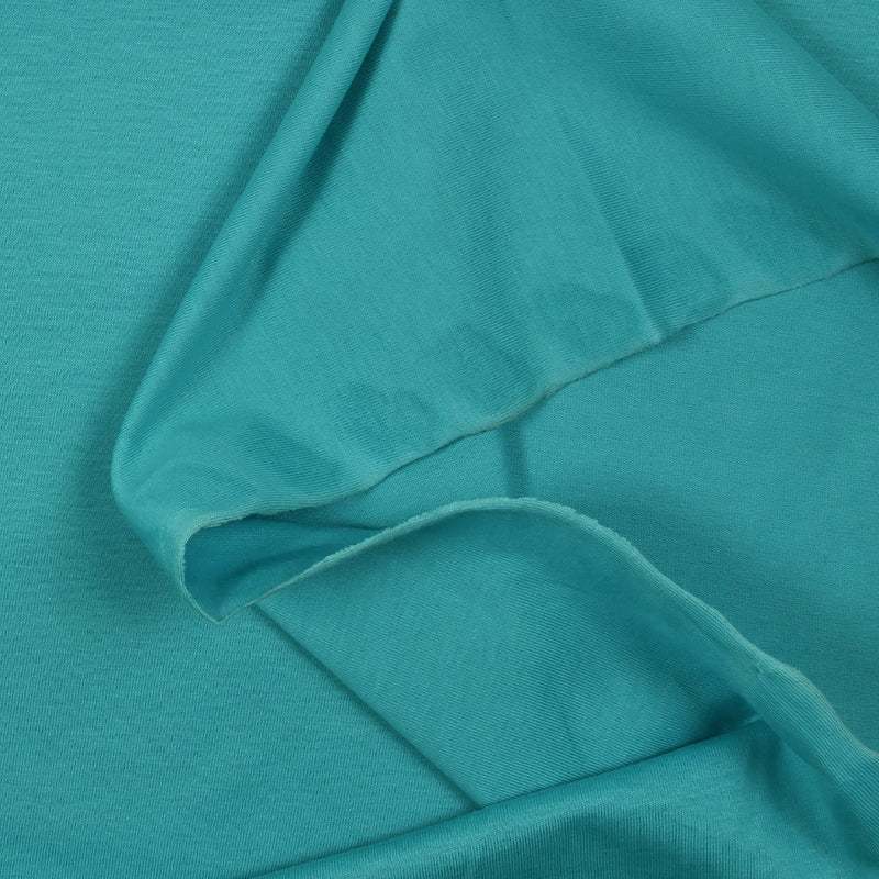 Jersey de coton turquoise
