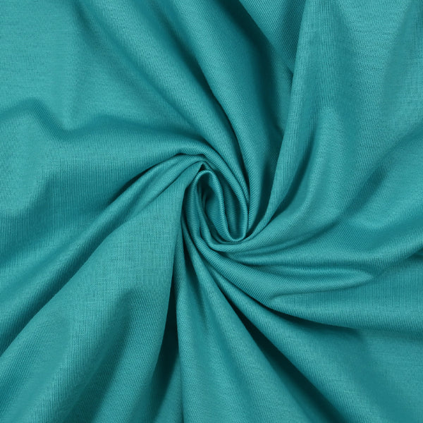Jersey de coton turquoise
