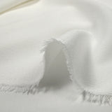 Crêpe de polyester blanc cassé