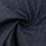 Chambray matelassé Eva bleu marine