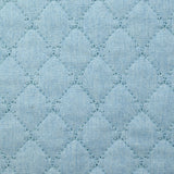 Chambray matelassé Eva bleu clair