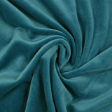 Jersey de velours tout doux bleu paon