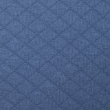 Jersey de coton matelassé Josie bleu barbeau