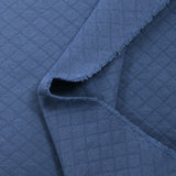 Jersey de coton matelassé Josie bleu barbeau