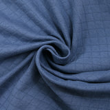 Jersey de coton matelassé Josie bleu barbeau