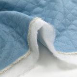 Chambray matelassé Eva bleu clair