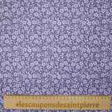 Coton imprimé Palma de Majorque fond violet foncé