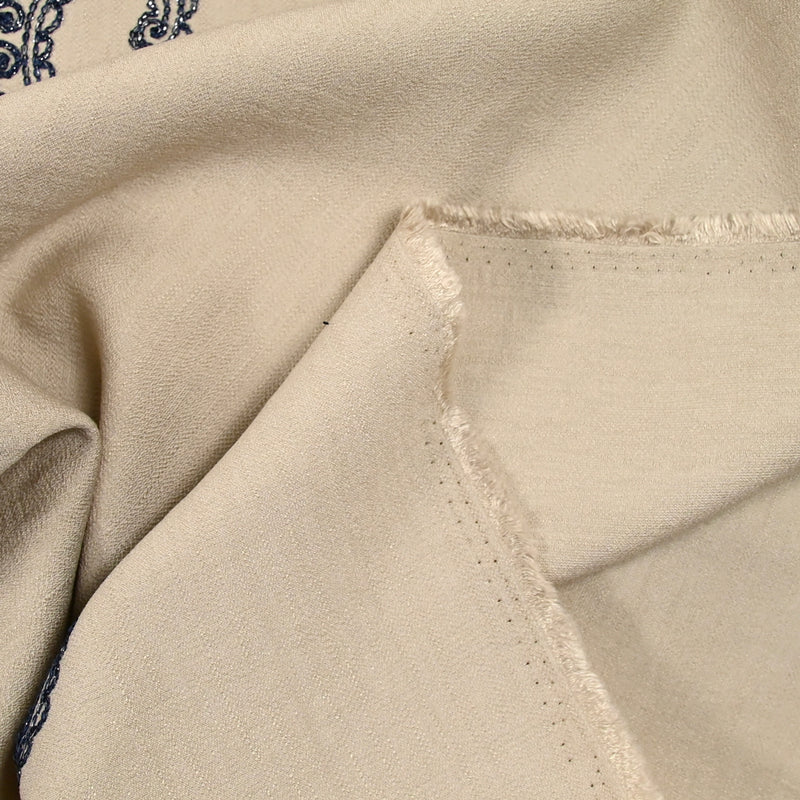 Cashmir -antecedentes de color marino iridescente de viscose beige