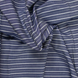 Coton tissé-teint rayé marine