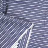 Coton tissé-teint rayé marine